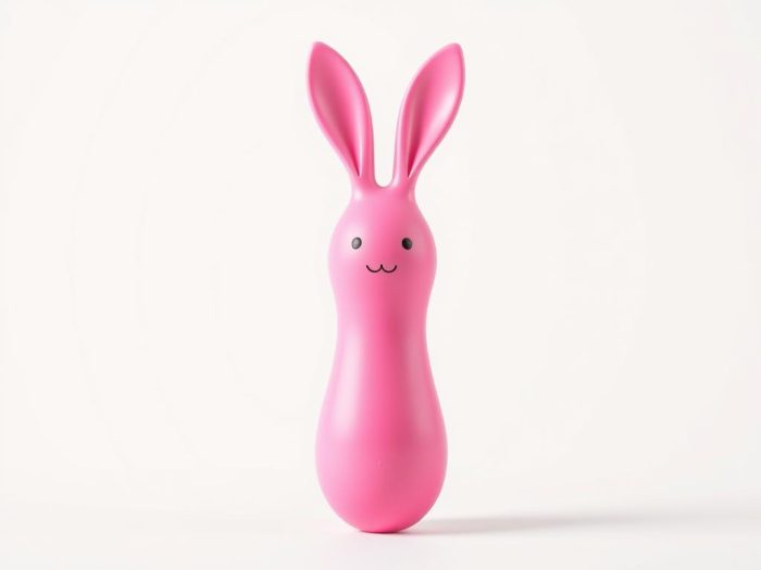 Happy Rabbit vibrator in bright pink silicone