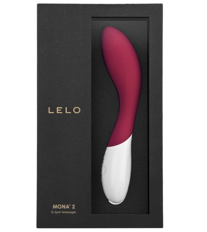 Lelo Mona 2 G-spot vibrator with curved shaft for precision targeting Lelo Mona 2 G-spot vibrator with curved shaft for precision targeting