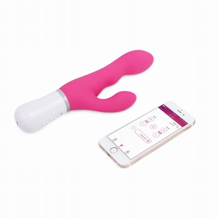 Lovense Nora G-spot vibrator with rotating head and rabbit design