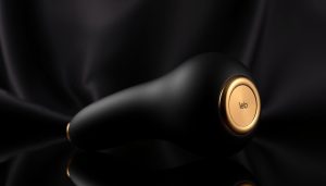 Lelo Soraya 2 luxury rabbit vibrator with gold accents