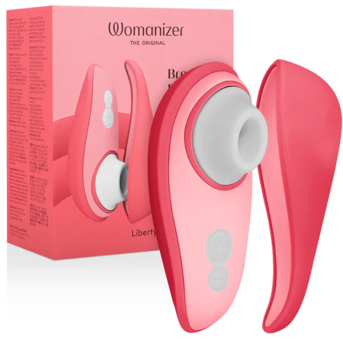 Womanizer Liberty 2 compact suction vibrator with travel case