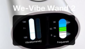 We-Vibe Wand 2 showing vibration intensity levels with visual representation
