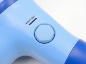 Womanizer Blend control buttons highlighted to show their placement